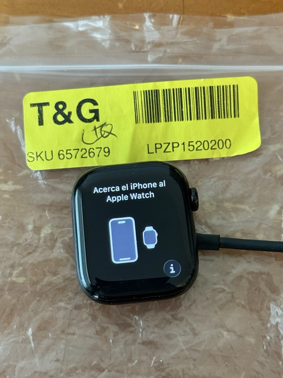 GPS Only Apple Watch Series 10 42MM Black Aluminum A2997 Face Only