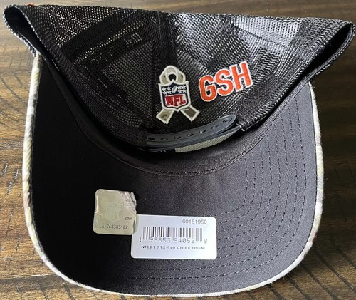 Chicago Bears New Era 2021 Salute To Service Trucker 9FORTY Snapback Hat Cap NFL - Picture 8 of 9