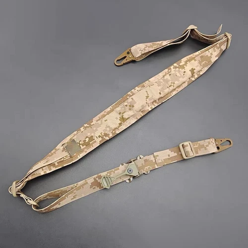 Ferro Slingster Weapon Sling Tan with Hardware Adjustable Shoulder Strap Buckle - Picture 10 of 34