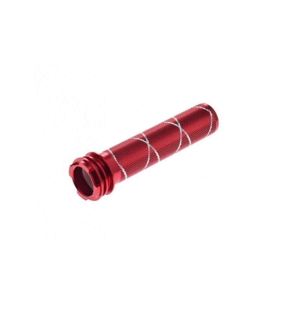 Poignée de gaz rouge guidon moto 22mm commande accelerateur Suzuki Kawasaki