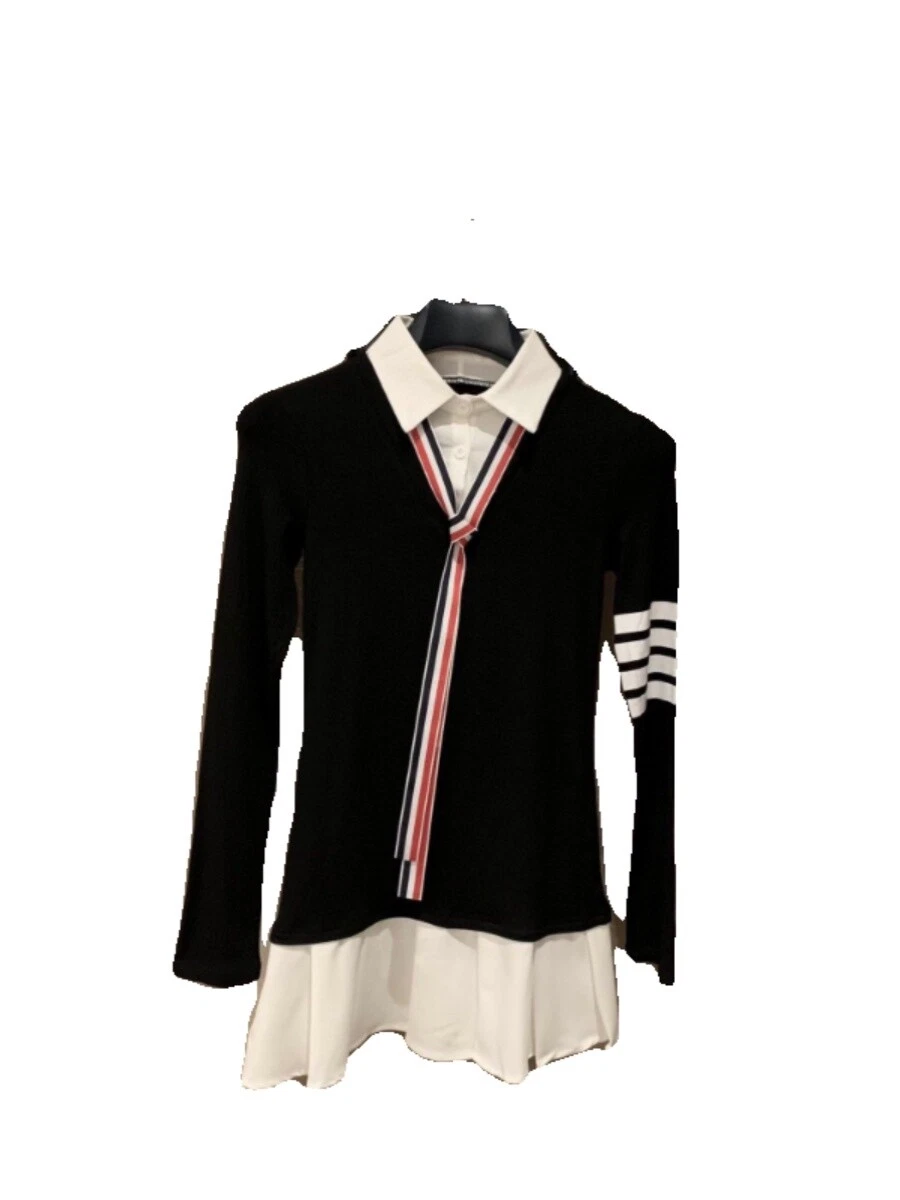 Abito donna Thom Browne in maglia a quattro barre