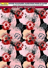 Magnetic Locker Wallpaper Made in USA - Pack of 3 Sheets - vb035c 