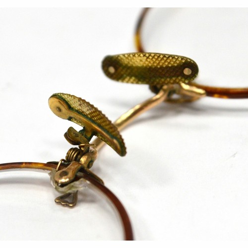 Antique ARISTOCRAT EYEGLASSES Glasses Frames 1/10-12K GOLD FILLED Original Case! - Picture 10 of 12