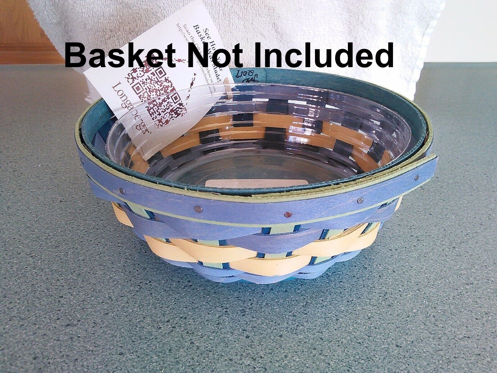 Longaberger 2005 Inaugural, 7" Round Bowl Basket Protector #40785 NEW