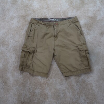Baileys point Cargo Shorts Men's 36 Flat Front Pockets Brown