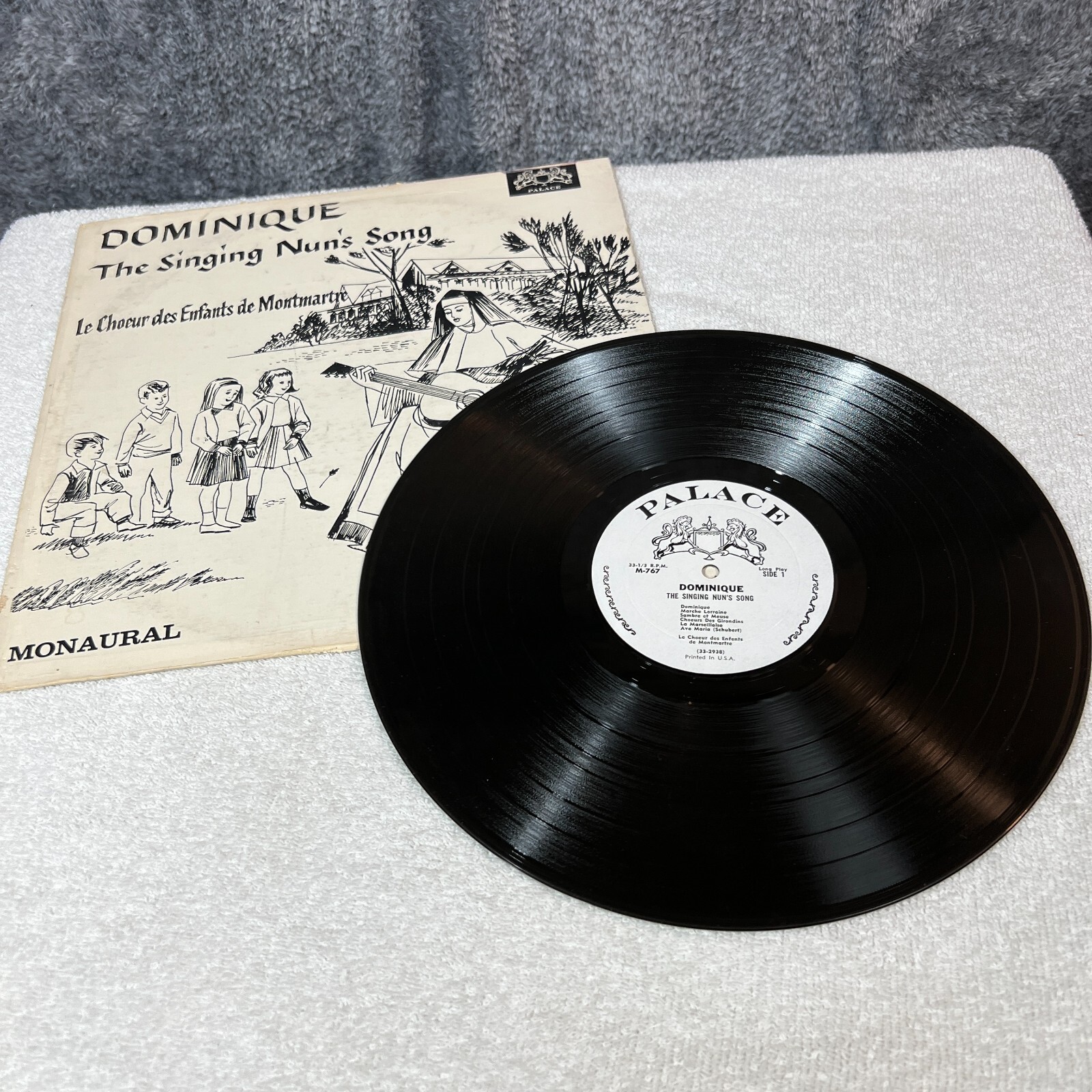 Dominique The Singing Nuns Song Vinyl Record LP Palace Records M 767