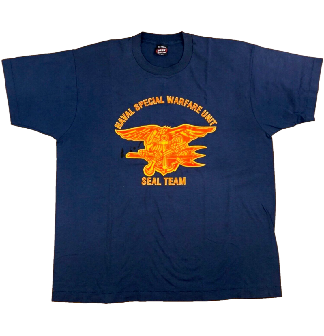 Vintage Navy Seal Team Shirt XL 80s 90s Blue Naval Special