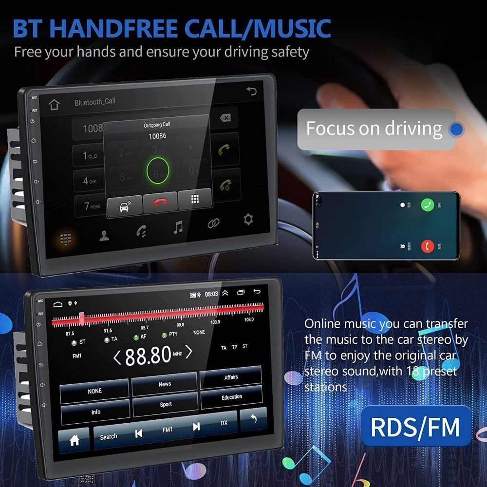 XTRONS Android Auto Radio Für Ford Focus 2012-2017 - 9 Zoll Mit CarPlay & Android Auto