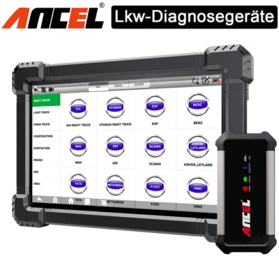 Ancel X7 HD LKW Diagnosegerät OBD2 Alle System Scanner Active Test für Iveco MAN