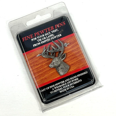 Made in USA - Dear Fine Pewter Pin's Hunting - Empire Pewter