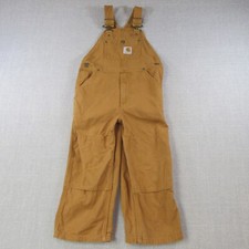 Carhartt Overalls Kids Boys 4 "Beige" Farm Ranch "Cute"