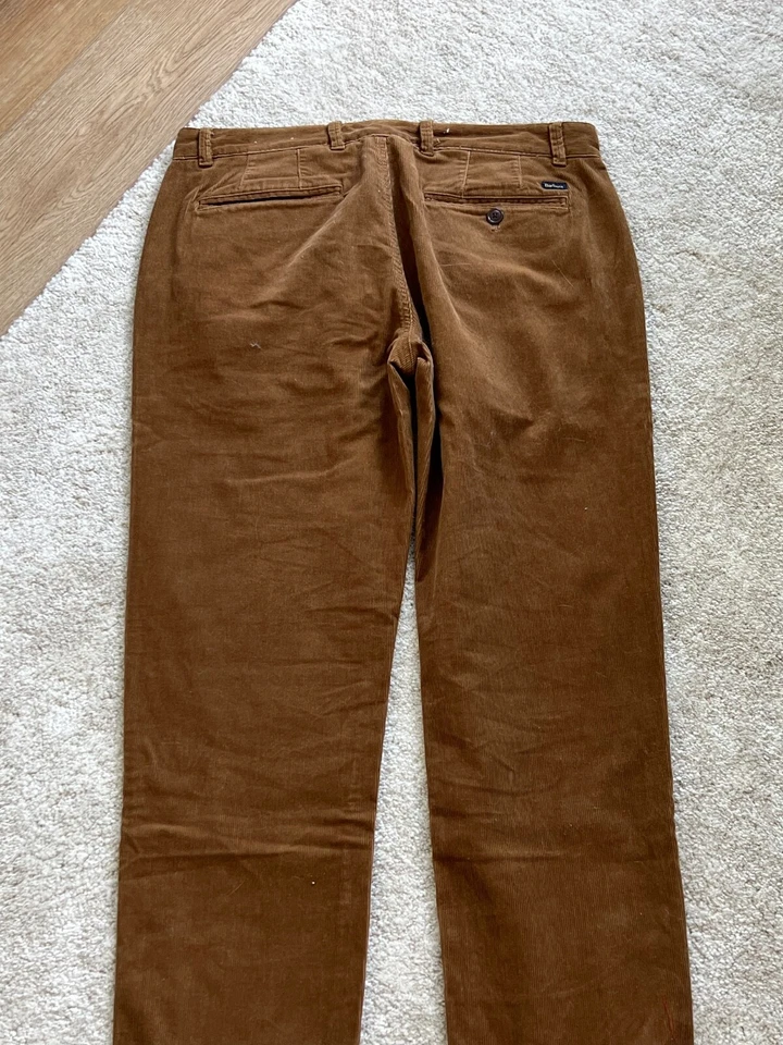 Barbour Mens Pants 36x34 Brown Thick Corduroy Cotton - Image 2 of 4