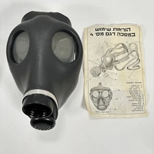 New Israeli NBC Gas Mask w/ Sealed Filter Prepper Gear Size Adult Medium Surplus