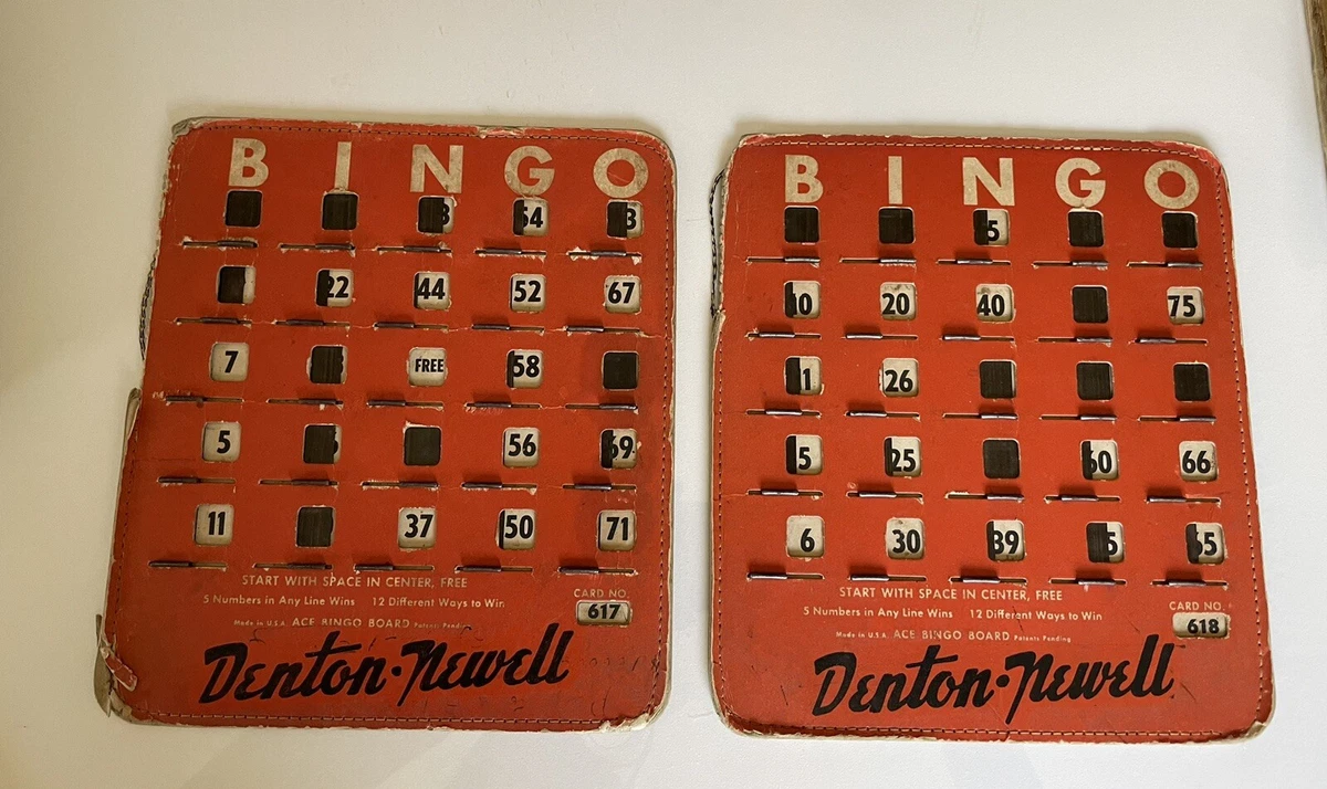 Bingo 1940 Year Vintage Manufacture Board & Traditional Games for