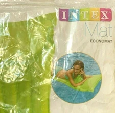 Intex Economat Green Float Inflatable Floating Pool Lounge Air Mattress