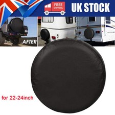 Plain Spare Wheel Cover Tyre Cover for Caravan, RV and Camper Trailer 22-24inch