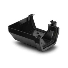 POLYPIPE 112MM 90 DEGREE GUTTER CORNER - BLACK RS203 - PACK 2