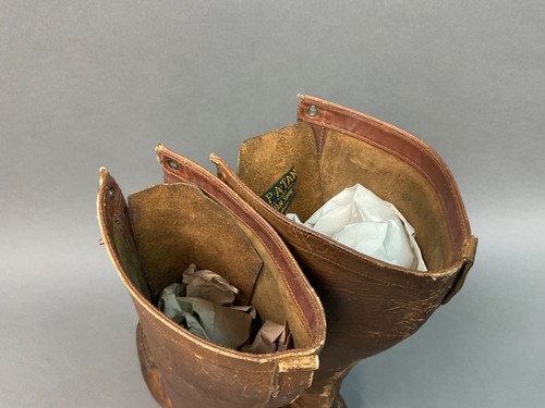 Antique Womens Sz 6 Boots Leather Field Hiking Boots 1910s NAP-A-TAN , S.F. Ca. - Picture 9 of 16
