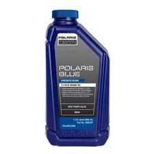 Polaris Snowmobile New OEM Blue Synthetic Blend 2-Cycle Oil, 2-Stroke, 2882201