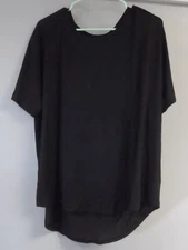 Adore Me Women's Pajama Top Short Sleeve Loungewear Sleepwear 09295 Meteorite 1X