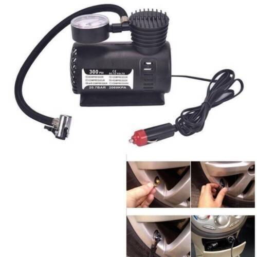 COMPRESSORE GONFIATORE PORTATILE PER AUTO MOTO BICI GONFIABILI GONFIA RUOTE NEW - Foto 9 di 10
