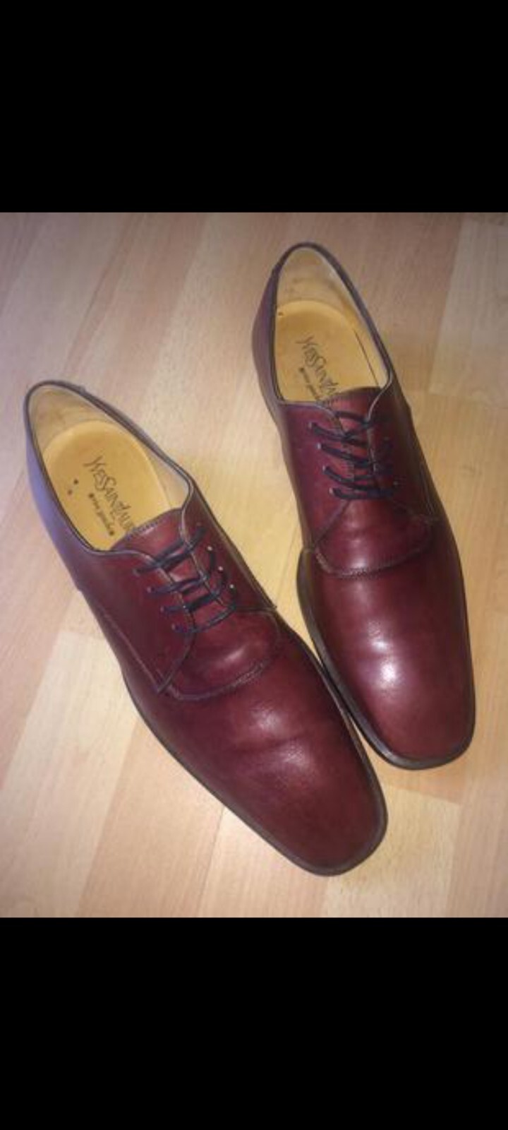 Yves Saint Laurent Rive Gauche scarpe classiche da uomo vintage in pelle