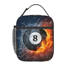 Billiard Ball Cool Lunch Bag For Boys Girls Reusable Lunch Box Insulated Meal...