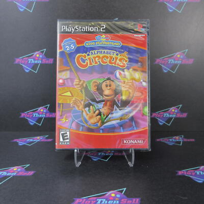 Konami Kids Playground Alphabet Circus PS2 PlayStation 2 Brand New - Sealed