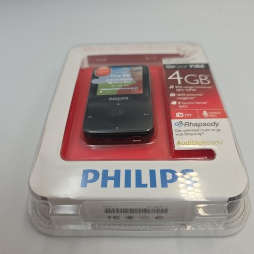 Philips GoGear Vibe 4 GB Negro Reproductor de Música/Video MP3 Nuevo Sellado - Imagen 3 de 3