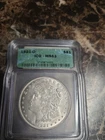 1921 D Morgan Silver Dollar S$1 ICG MS63 Choice Uncirculated
