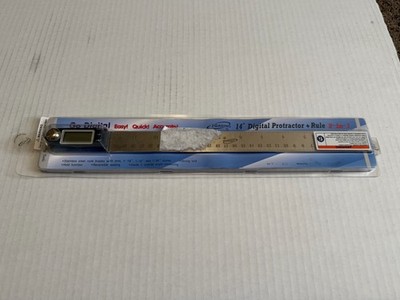 (Opened Box) Igaging 14 Inch Digital Protractor + Rule 2-in-1
