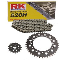 Kettensatz Honda NX 250 88-95 Kette RK 520H 102 Offen 13/41