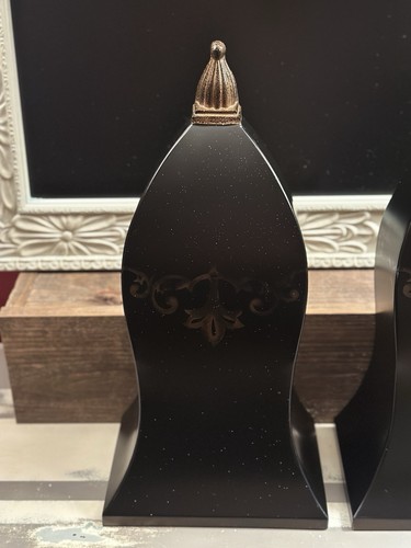 Pair of Southern Living at Home Black Metal Florentine Wall Sconces 16" - Picture 7 of 21