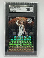 2023-24 Mosaic #3 VICTOR WEMBANYAMA RC Jam Masters GREEN PRIZM SGC 10