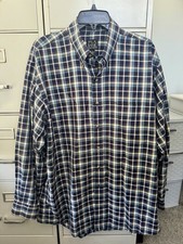 JOS. A. BANK CLASSIC SZ LARGE 100 COTTON PLAID LONG SLEEVE SHIRT