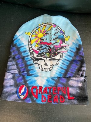 Grateful Dead  Skull Tie Dye Beanie Hat OSFM