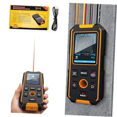 Stud Finder Wall Scanner - with Laser Distance Meter & Digital Level, 5 in 1
