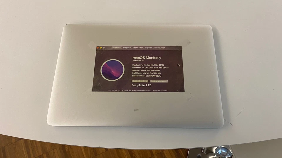 Apple MacBook Pro 15" 2015 · i7 · 16GB · 1TB, Foto 4 von 5