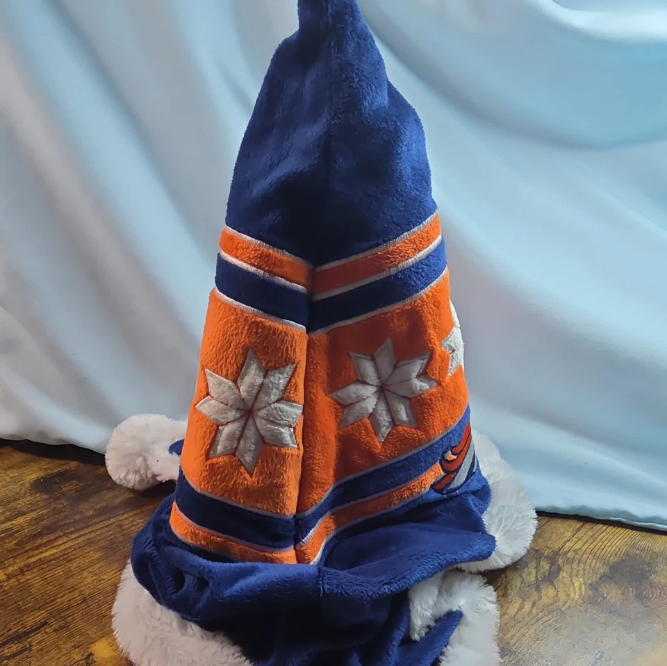 Denver Broncos NFL Peluche Copo de Nieve Cuelga Vacaciones Santa Sombrero Adulto Foto 4 de 4