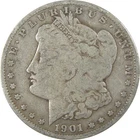 1901 S Morgan Silver Dollar VG Very Good $1 Coin SKU:I24326
