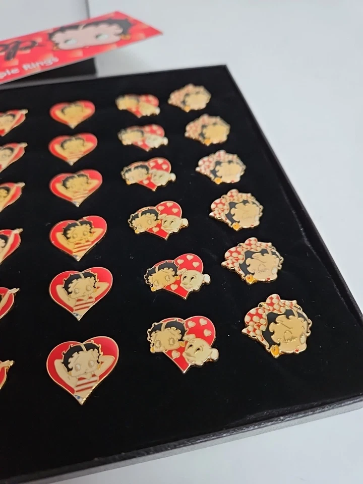 Wholesale Lot Vtg Betty Boop Enamel Ring Jewelry Adjustable Factory Retail Ready - Image 4 of 4