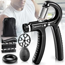 Grip Strength Trainer, 5 Pack Hand Strengthening Devices Kit with Adjustable Res