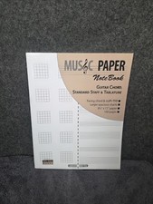 Music Paper Notebook Guitar Chord And Tablature 100 Pages