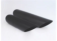 Different Trends 18" BLK Powder Coated Angle Cut Exhaust Tip 2.25" In / 3.5" Out