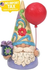 Enesco Jim Shore Heartwood Creek Celebration Gnome Balloon Figurine- Resin Hand