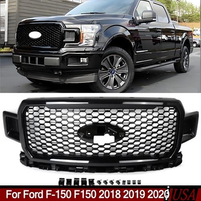 Shadow Black Front Radiator Grille For Ford F-150 F150 2018 2019 2020 JL3Z8200SL