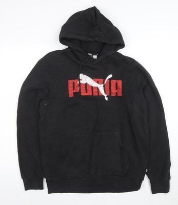 Schwarzer Pullover Hoodie Herren UK Größe S Puma