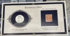 1963 Silver Half Dollar with US 1938- 1/2 cent B. Franklin Stamp Set #7833