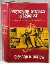 1970 VICTORIAN STORIES IN SCARLET Murder ALTICK Vintage True Crime Book w/ DJ
