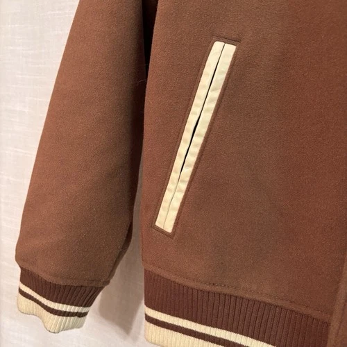 Abercrombie & Fitch Varsity Jacket Brown Brooklyn New York Letterman Style Men S image 5